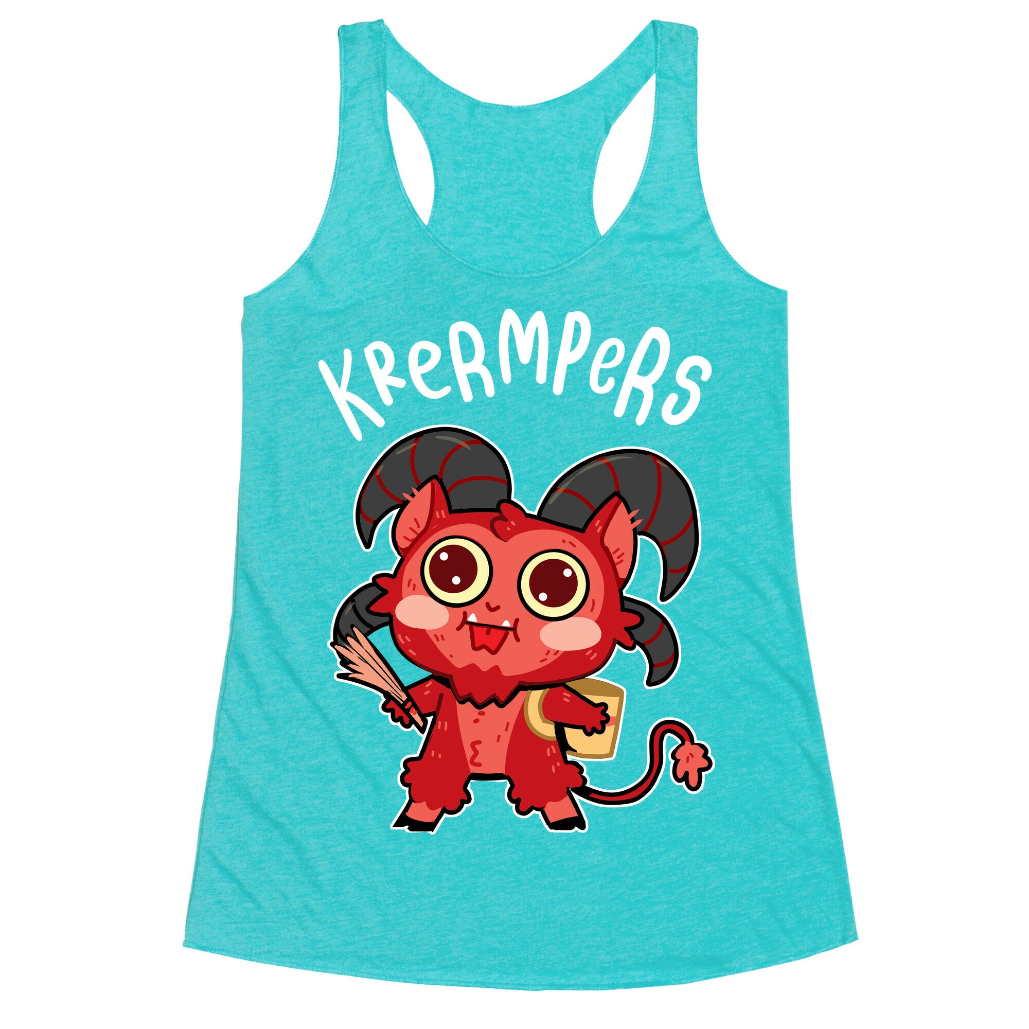 Krermpers Derpy Krampus Racerback Tank